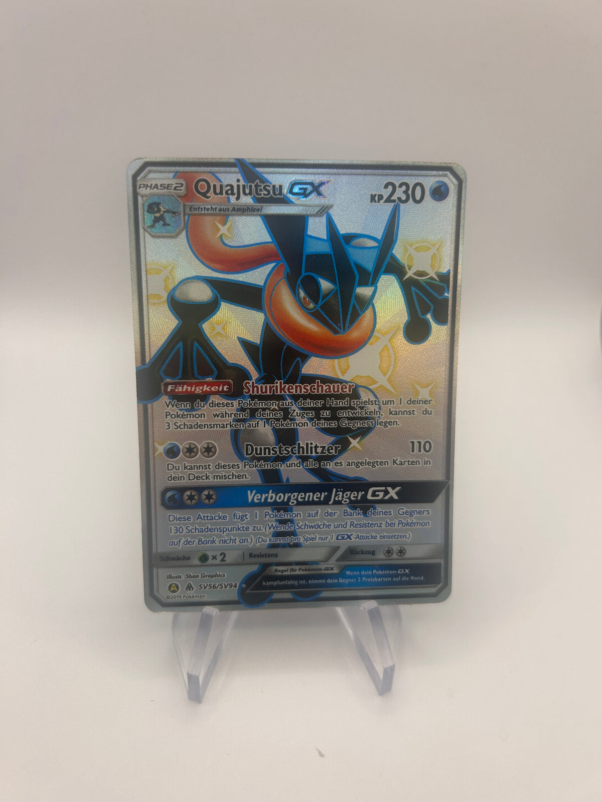 Pokemon Karte Shiny Gx Quajutsu SV56/SV94 Deutsch