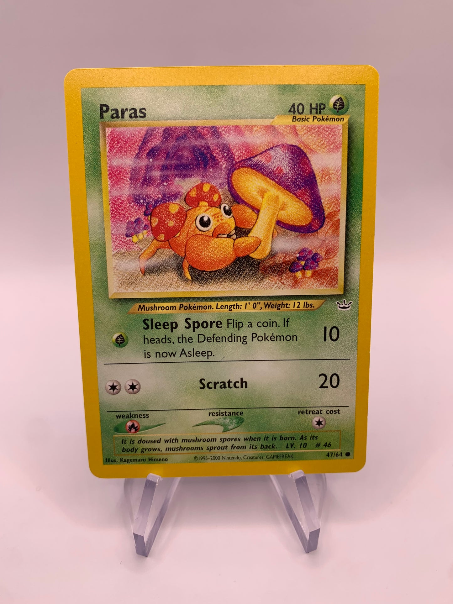 Pokémon Card Paras 47/64 Neo Revolution English