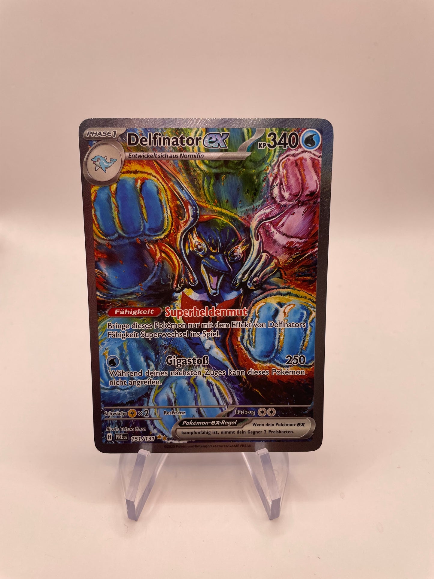 Pokemon Karte EX Delfinator 151/131 Deutsch