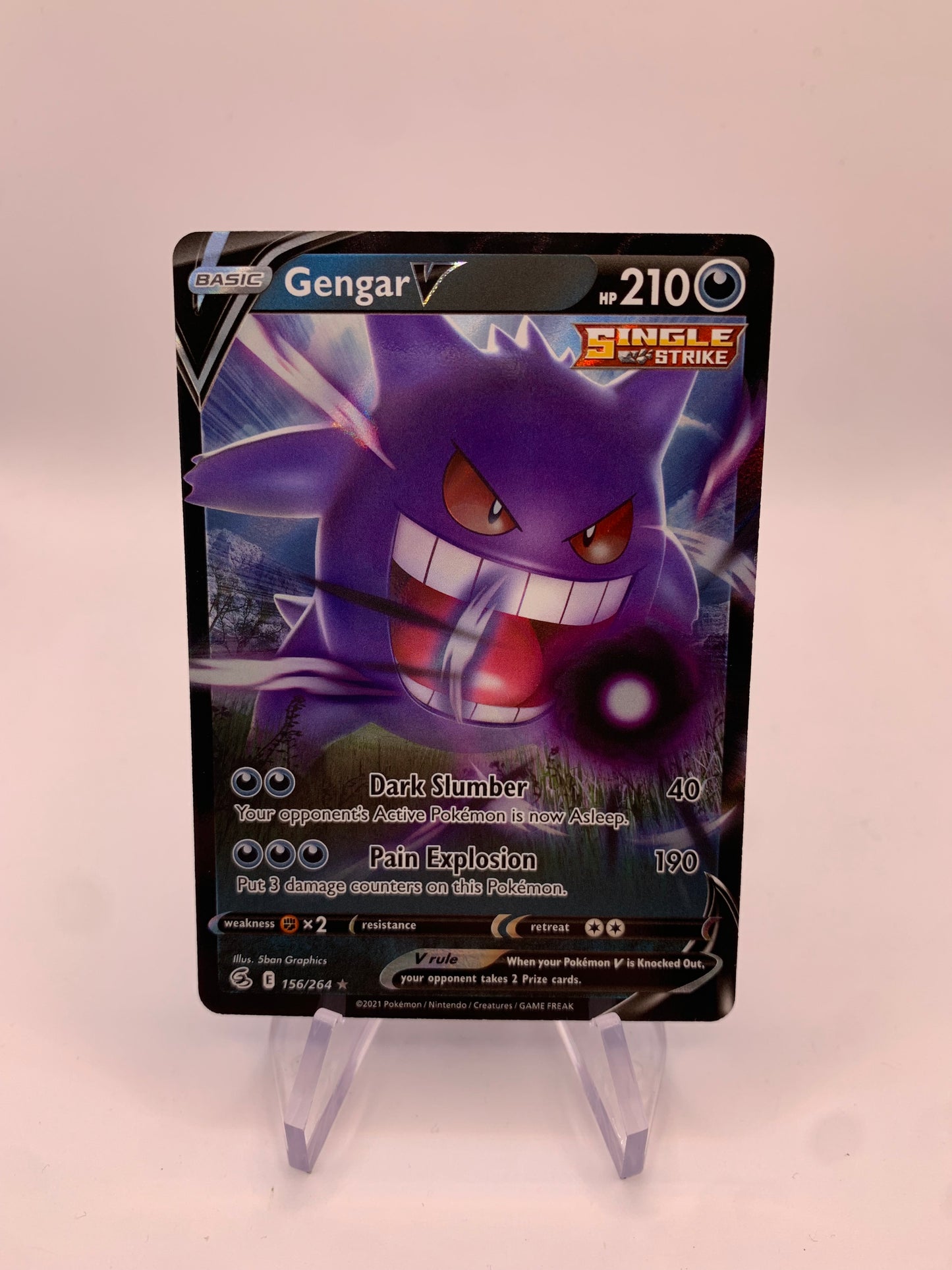 Pokemon Karte V Gengar 156/264 Deutsch