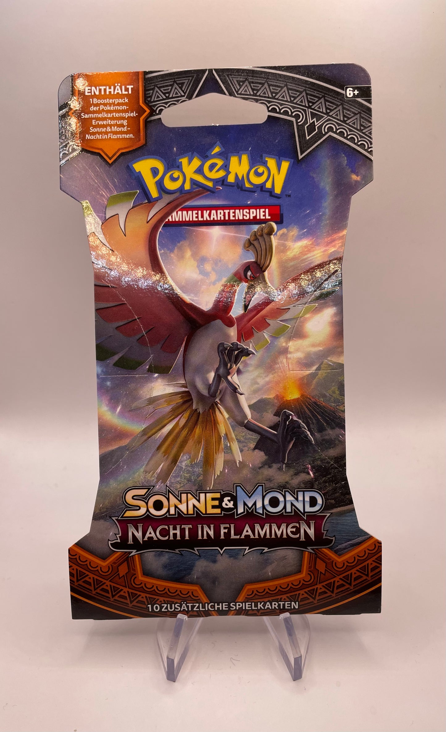 Pokemon Karten OVP Sleeved Booster Nacht im Flammen Deutsch