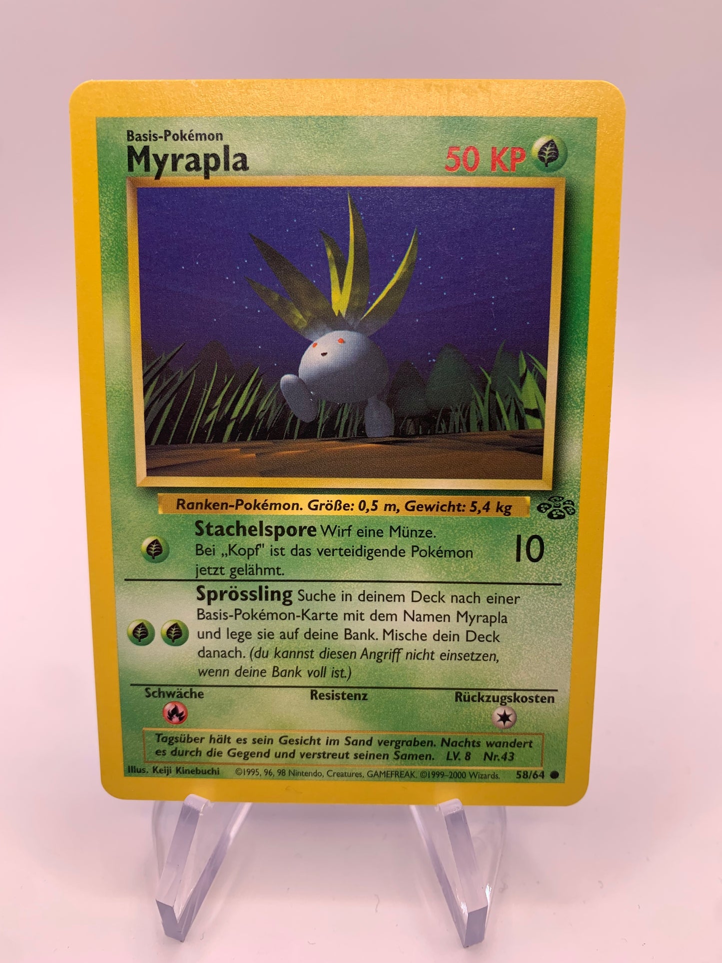 Pokemon card Myrapla 58/64 Jungle German