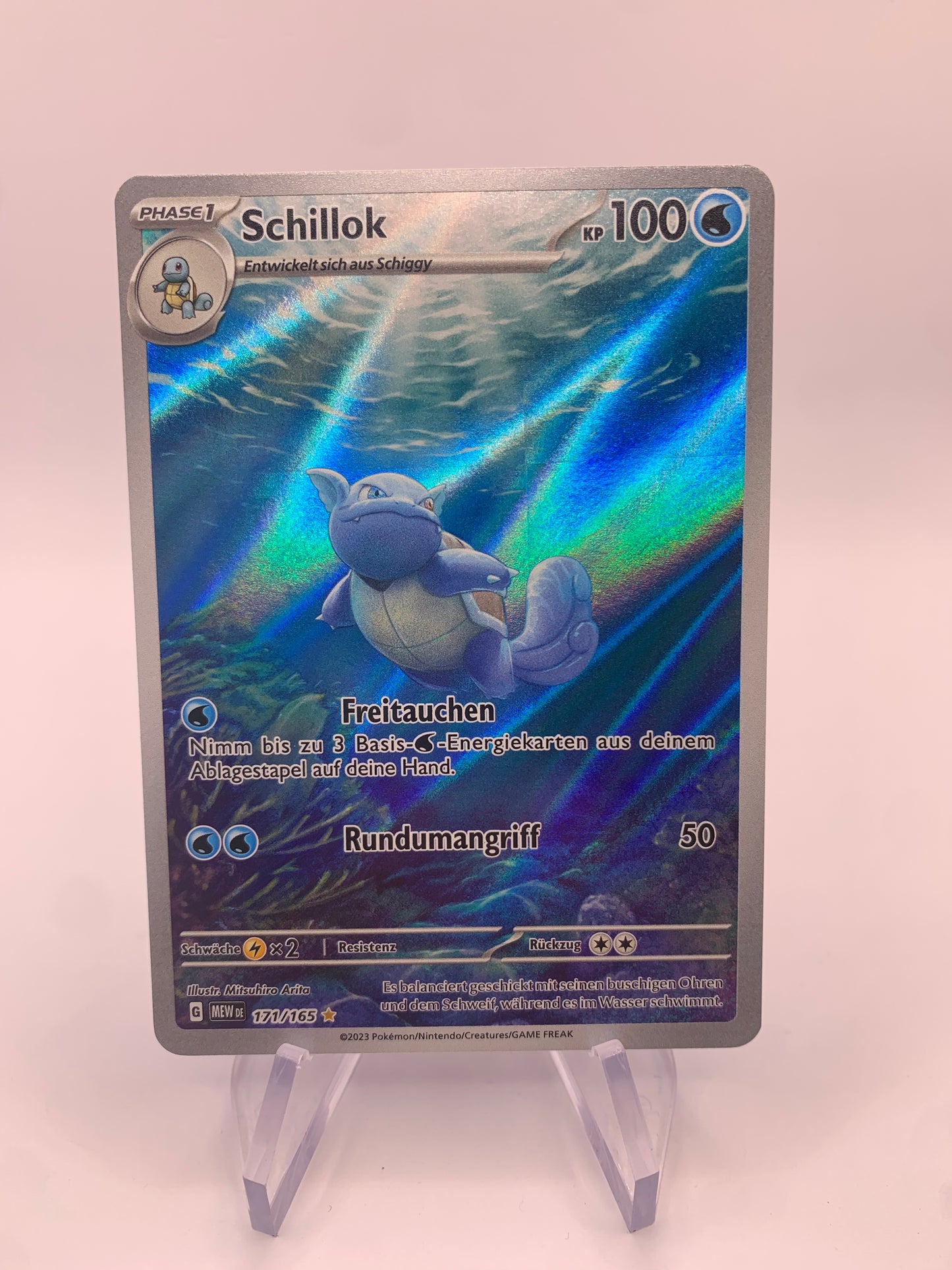 Pokemon Karte Art-Rare Schillok 171/165 Deutsch