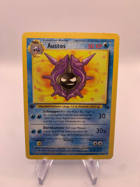 Pokemon Karte Fossil Austos 32/62 Deutsch