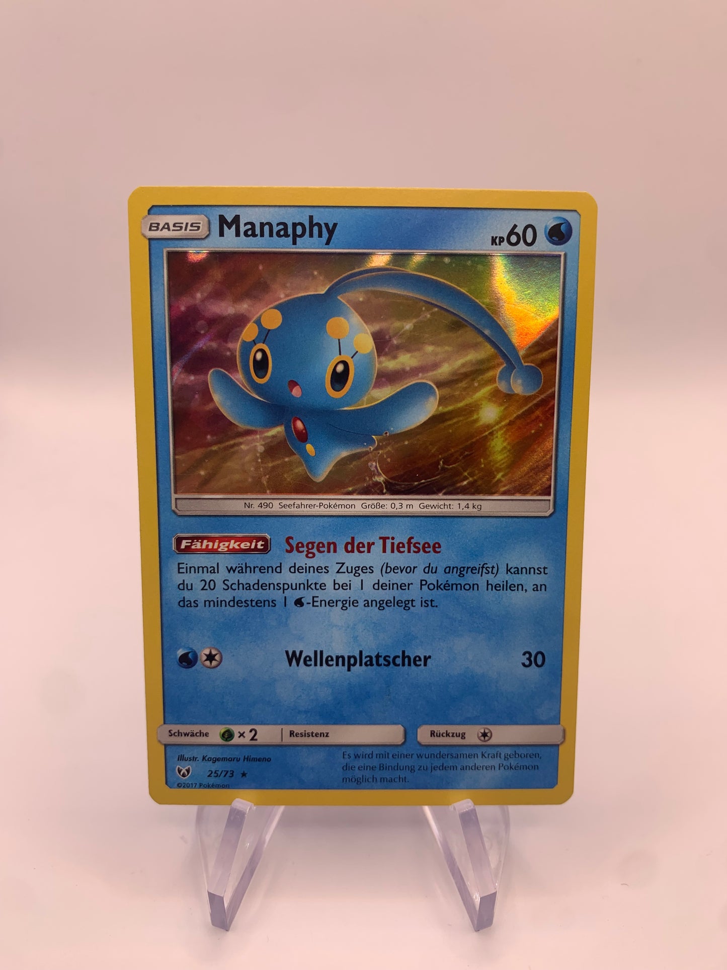 Pokemon Karte Holo Manaphy 25/73 Deutsch