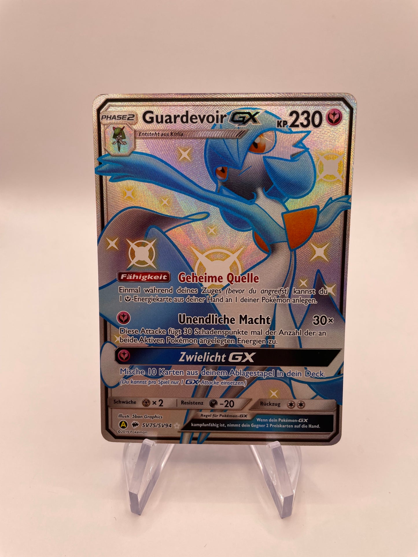 Pokemon Karte GX Guardevoir SV75/SV94 Deutsch