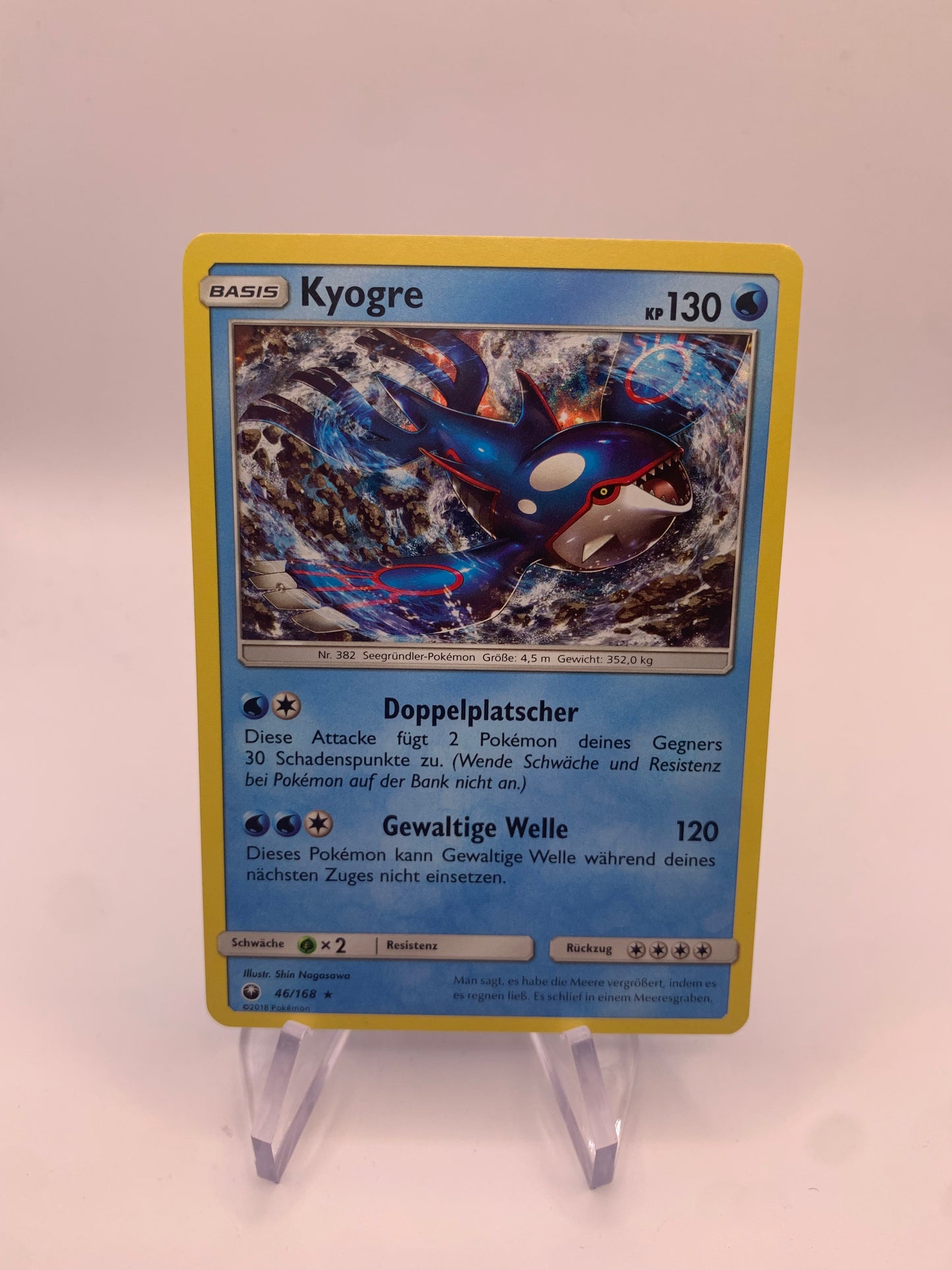 Pokemon Karte Holo Kyogre 46/168 Deutsch