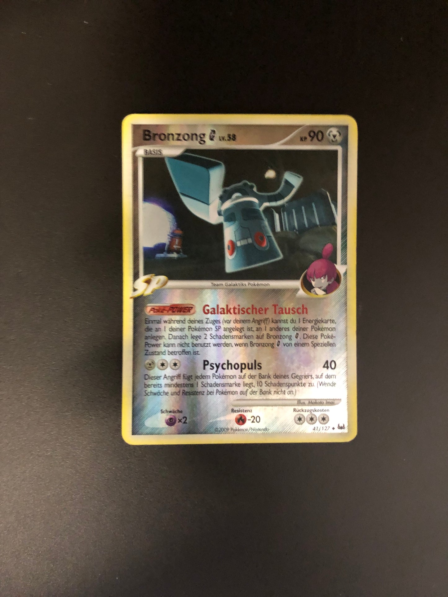 Pokemon Karte Revers Bronzong 41/127 Deutsch