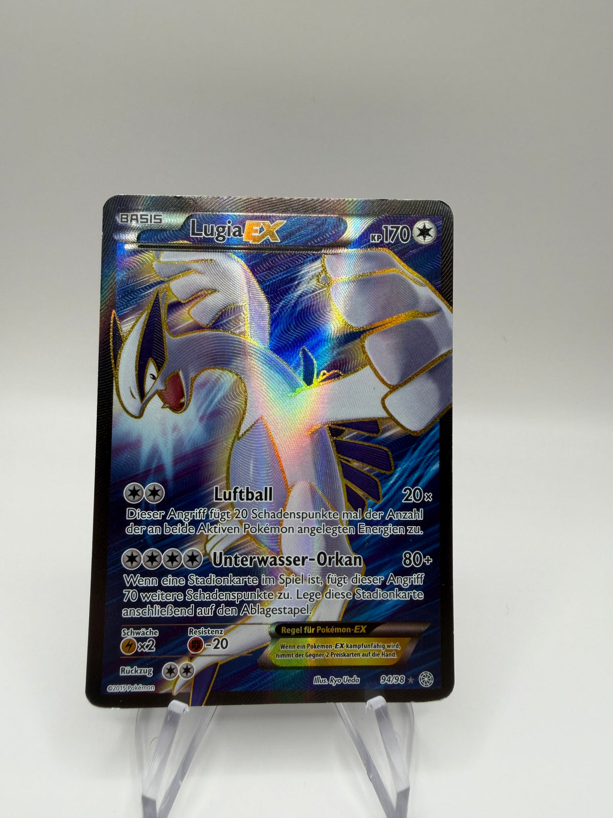 Pokemon Karte EX Lugia 94/98 Deutsch