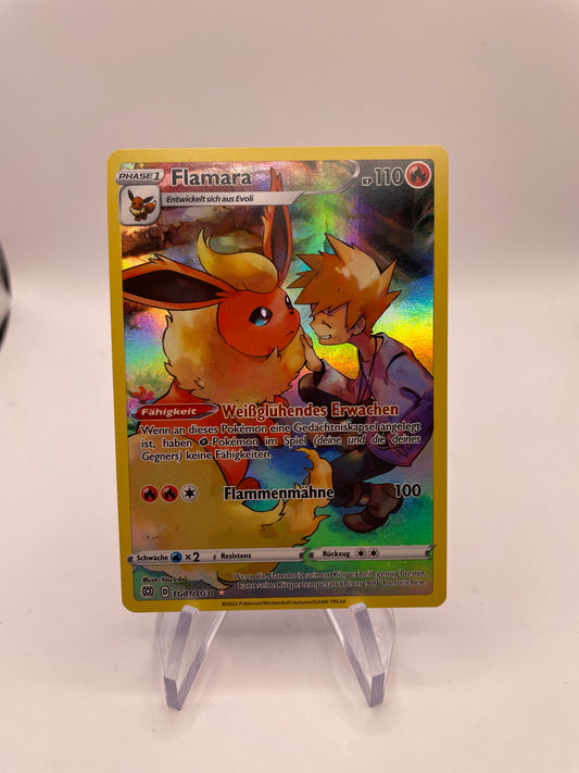 Pokemon Karte Art Rare Flamara TG01/TG30 Deutsch