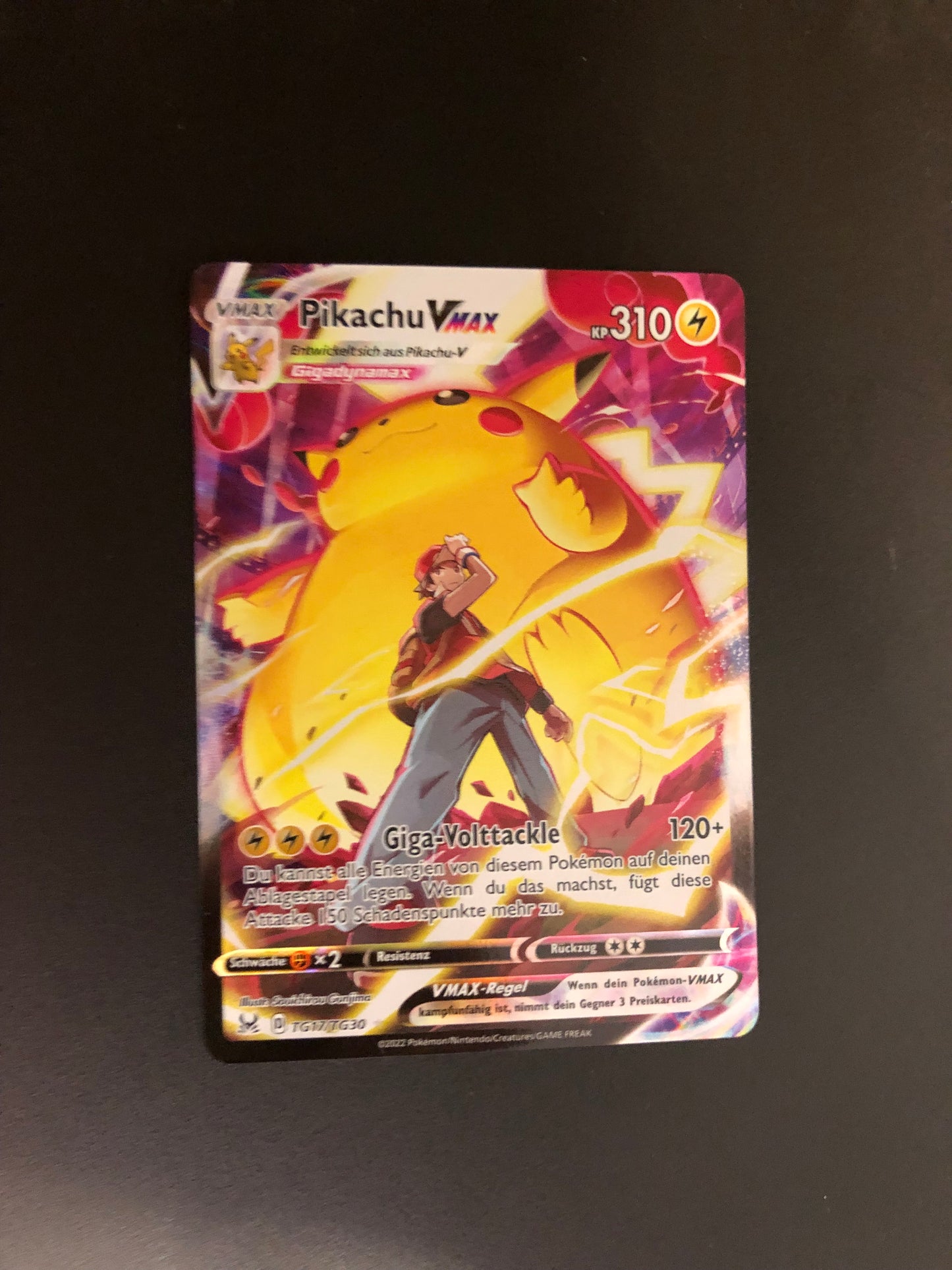 Pokemon Karte Vmax Alt-Art Pikachu TG17/TG39 Deutsch