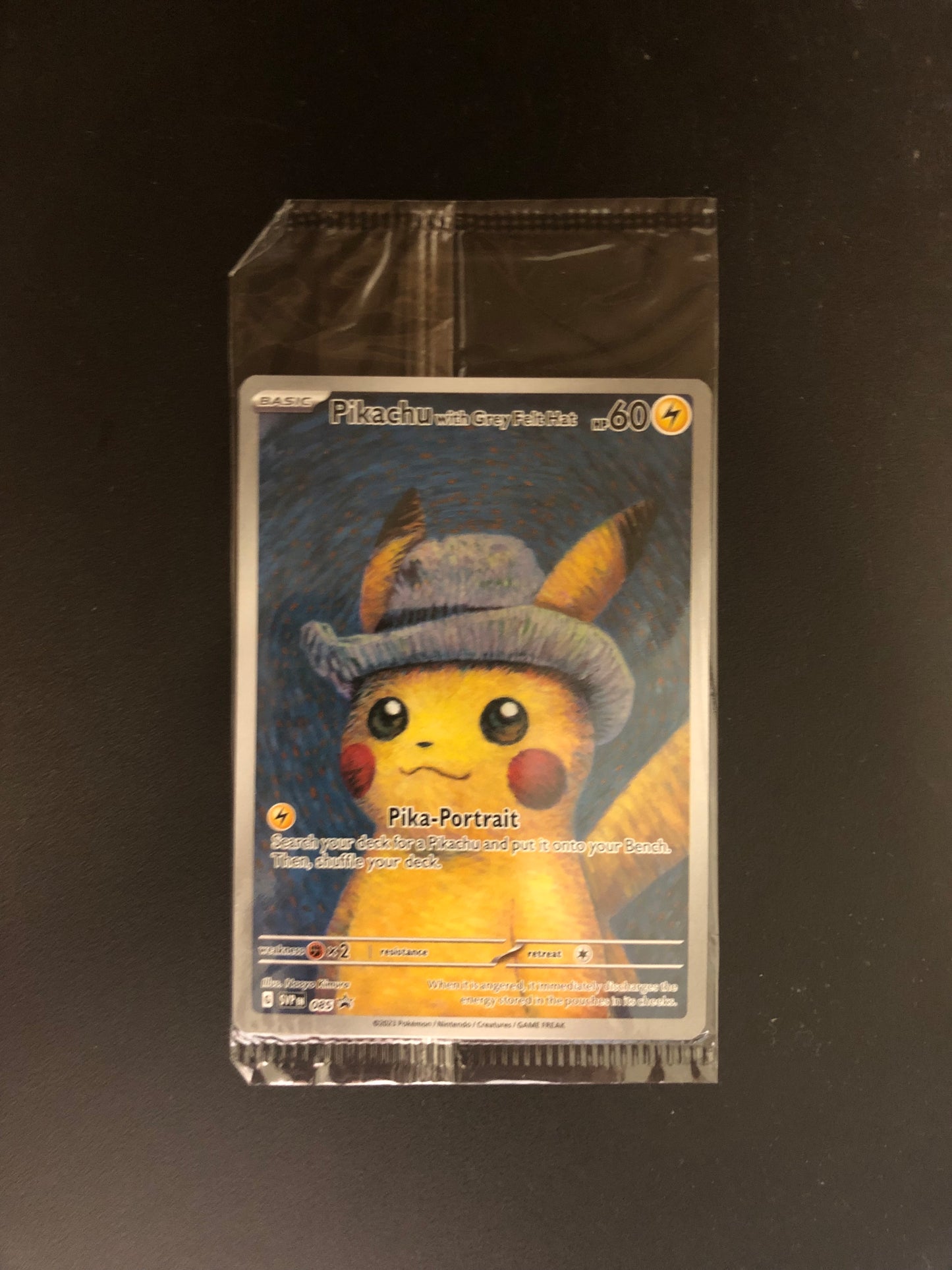 Pokemon Karte Art Rare Promo Pikachu with Grey Felt Hat 085 Englisch