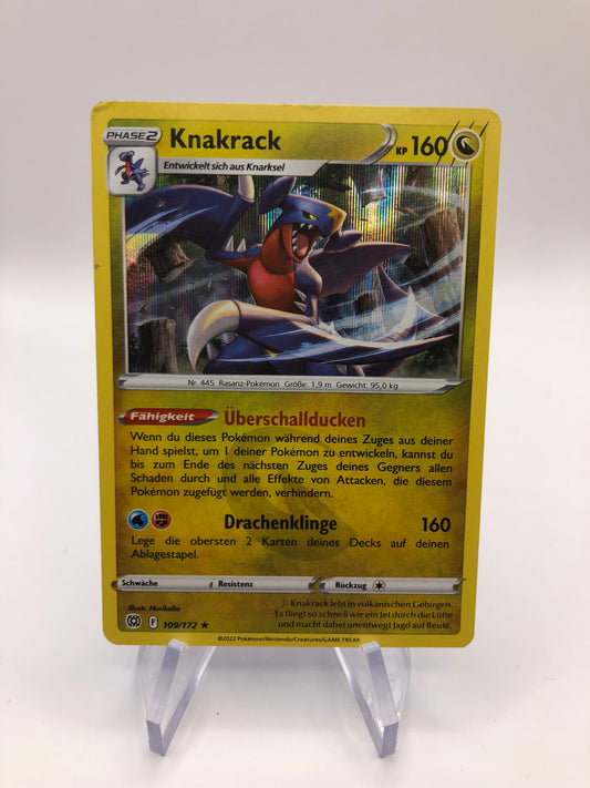 Pokemon Karte Holo Knakrack 109/172 Deutsch