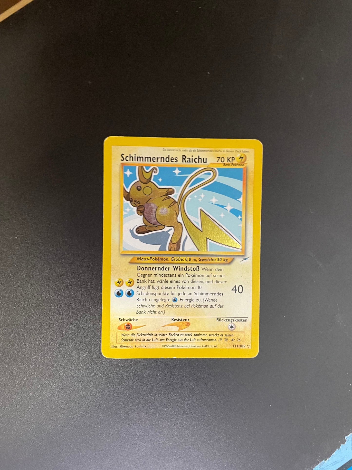 Pokemon Karte Schimmerndes Raichu 11/105 Deutsch