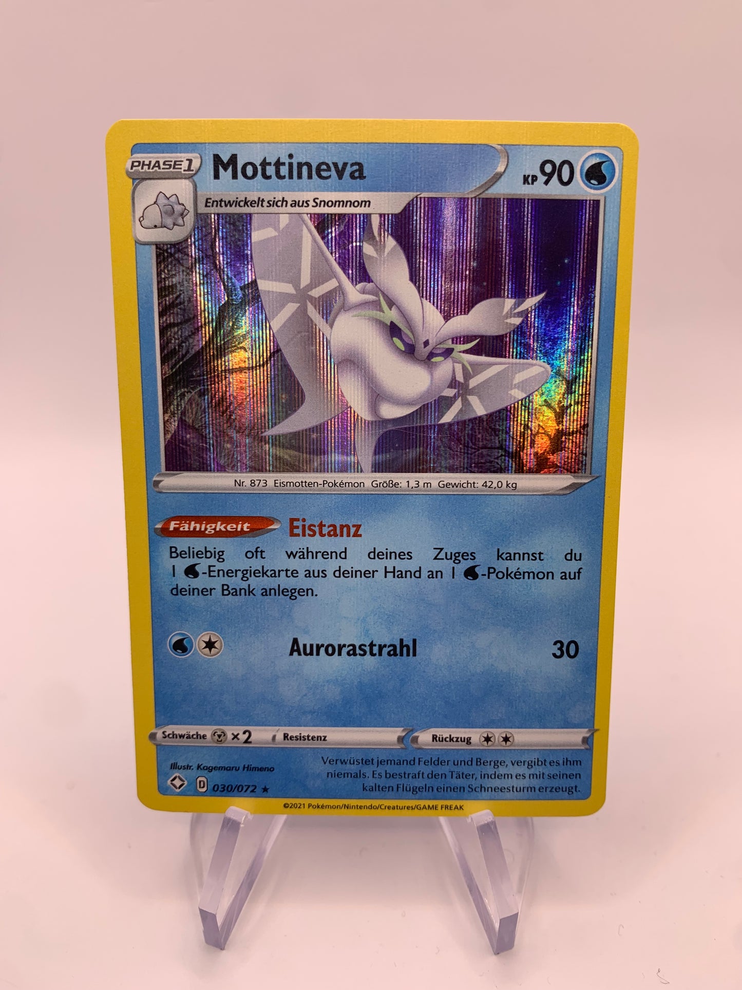 Pokémon card Holo Mottineva 30/72 German