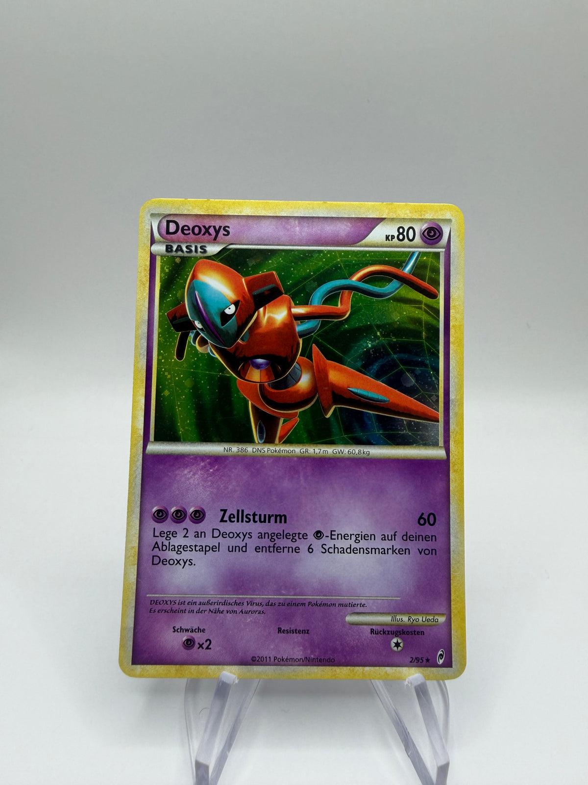 Pokemon Karte Holo Deoxys 2/95 Deutsch