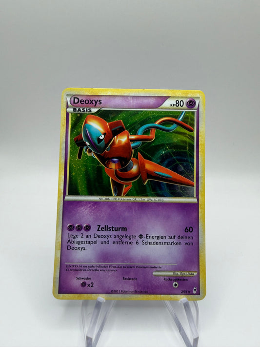 Pokemon Karte Holo Deoxys 2/95 Deutsch