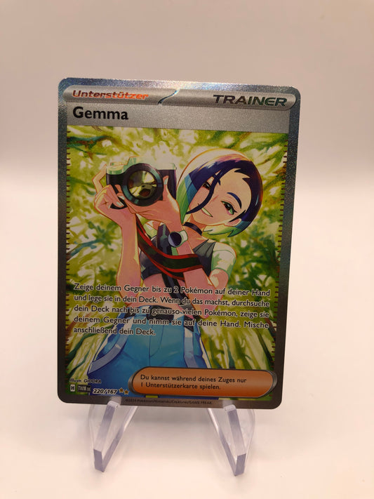 Pokemon Karte Trainer fullart Gemma 220/167 Deutsch