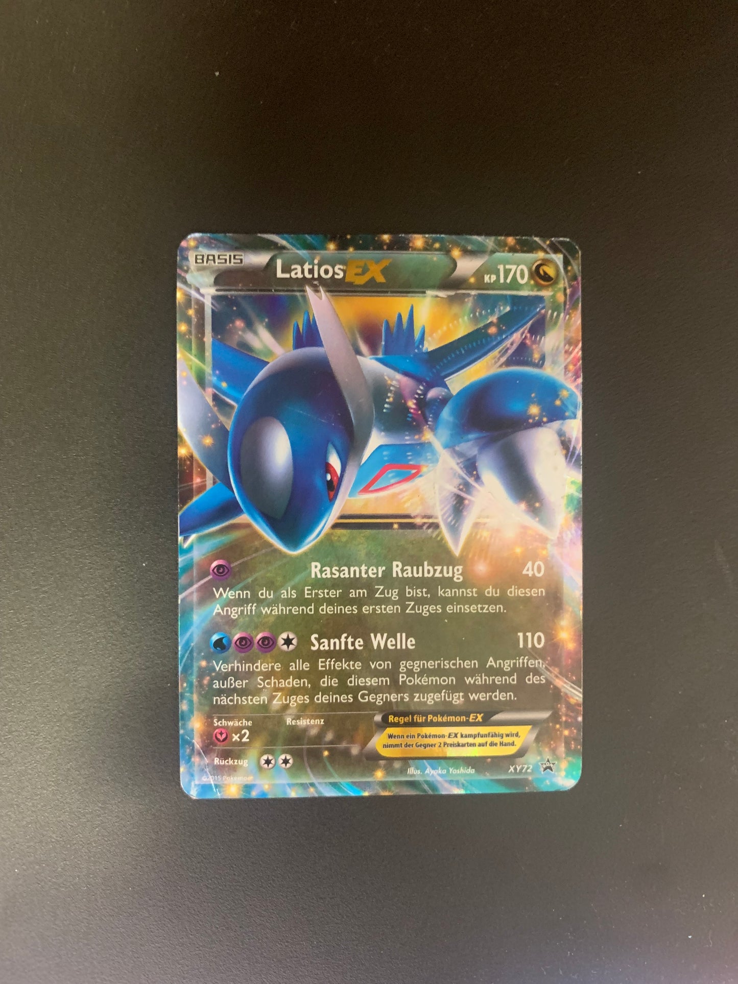 Pokemon Karte EX Holo Promo Latios XY72 Deutsch