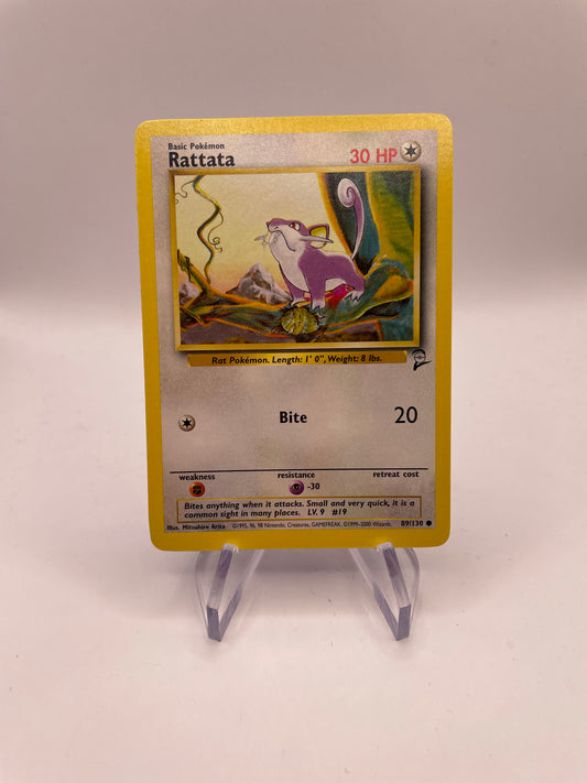 Pokemon Karte Base Set 2 Rattata 89/130 Englisch