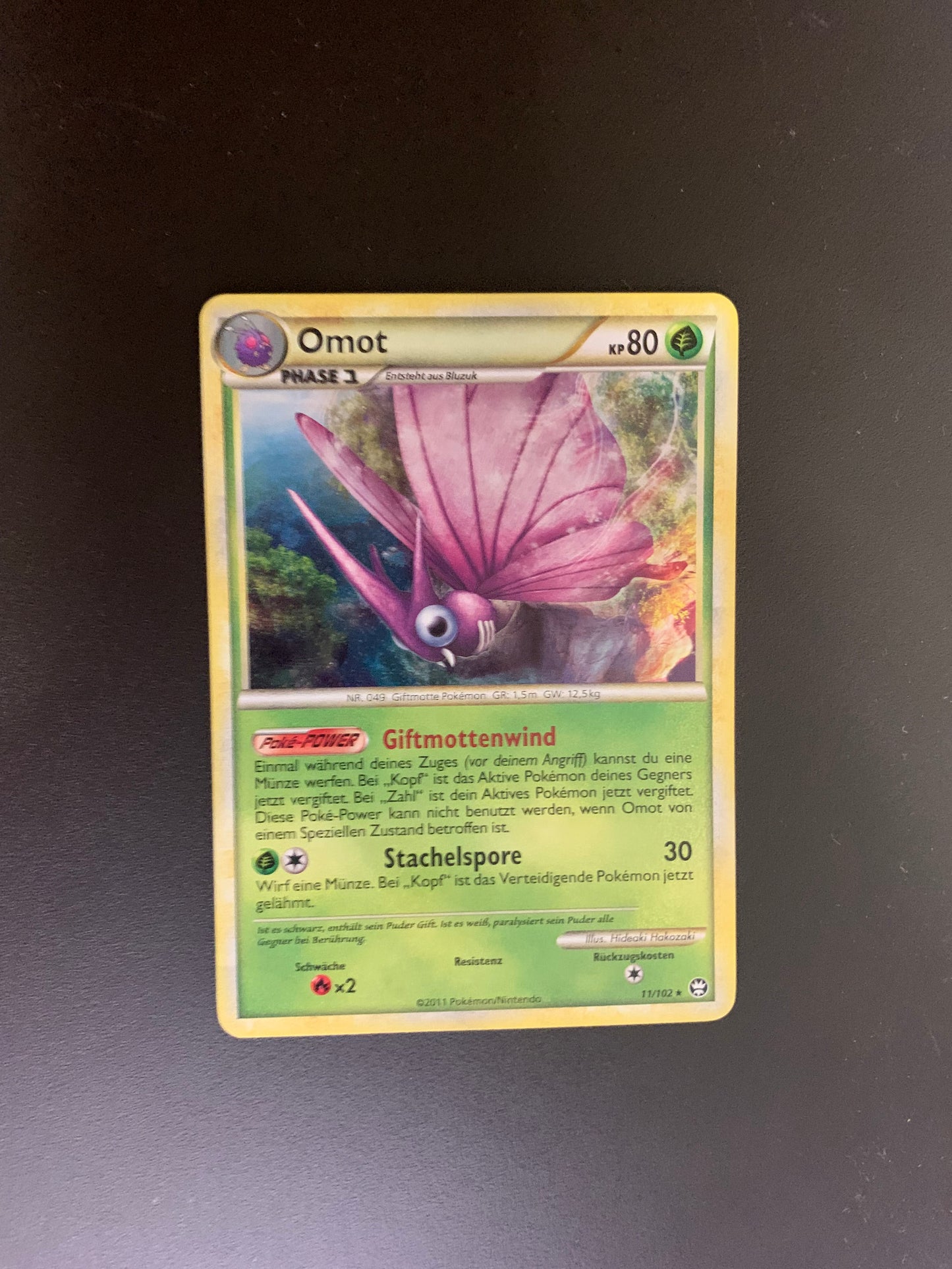 Pokemon Karte Holo Omot 11/102 Deutsch