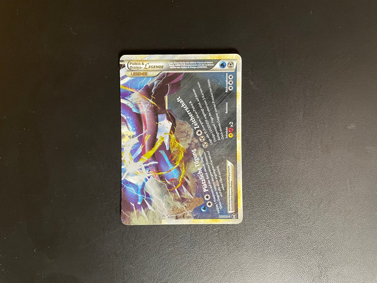 Pokemon Karte Legende Palkia & Dialga 102/102 Deutsch