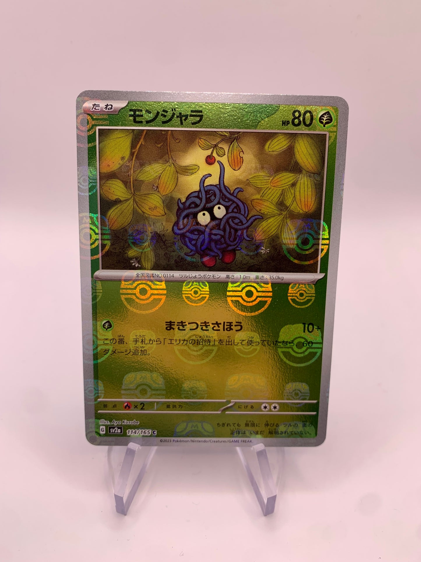 Pokemon Karte Revers Tangela 114/165 Japanisch