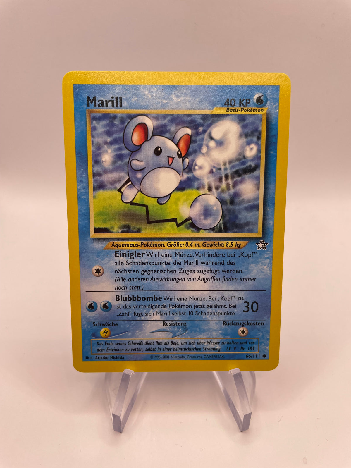 Pokemon Karte Marill Neo Genesis 66/111 Deutsch