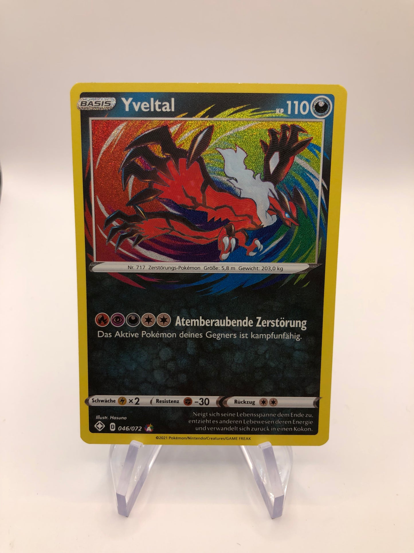Pokemon Karte Yveltal 46/72 Deutsch