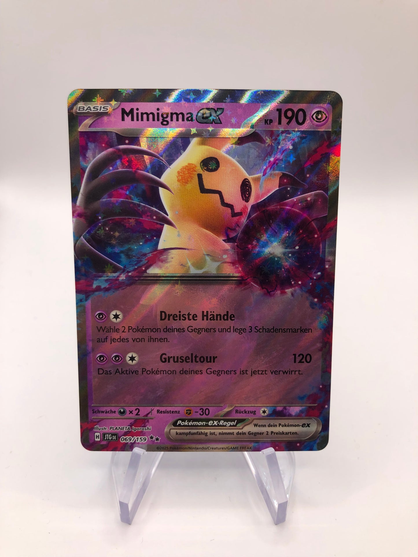 Pokemon Karte Ex Mimikyu 69/159 Deutsch