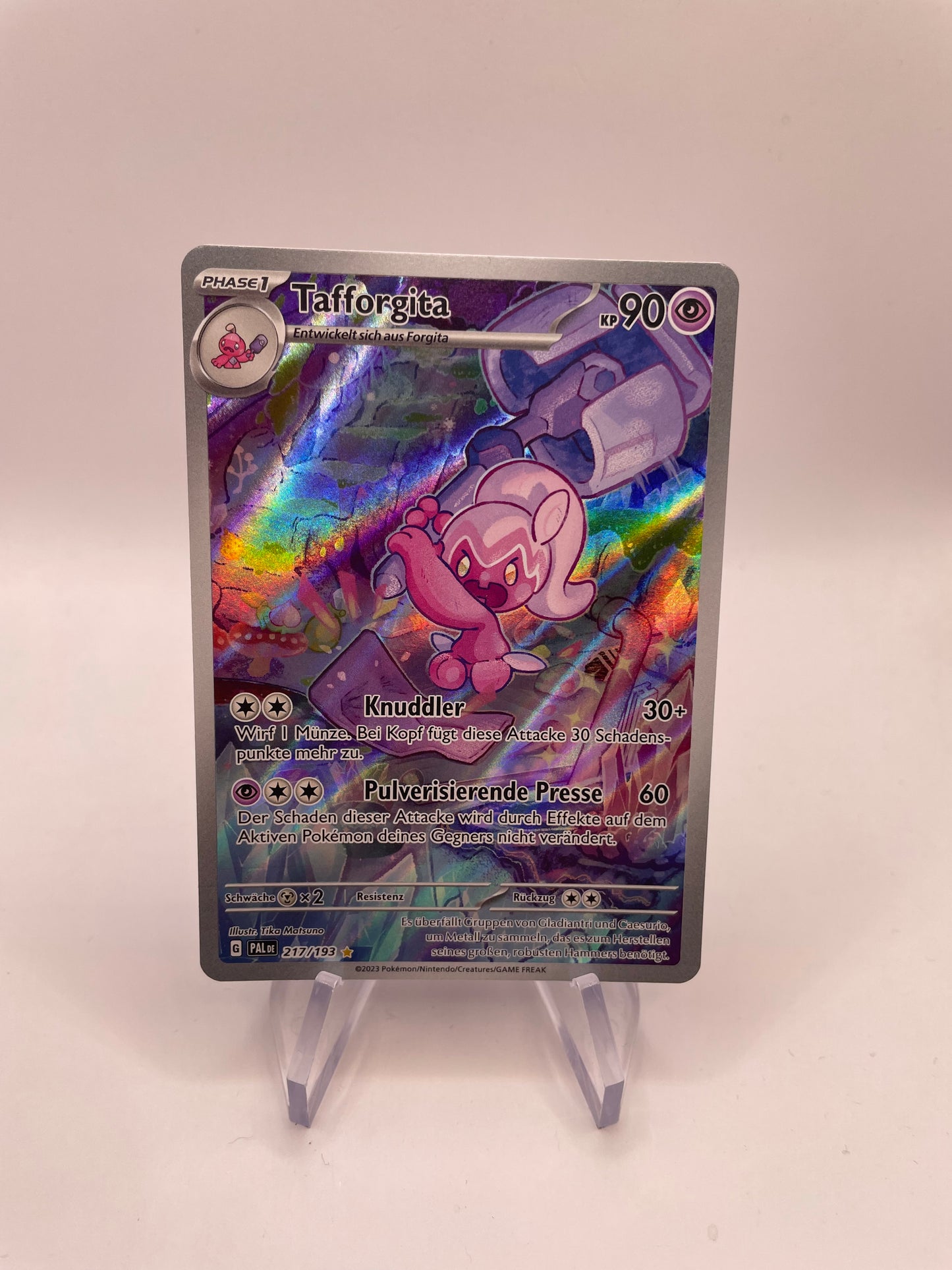 Pokemon Karte Art Rare Tafforgita 217/193 Englisch