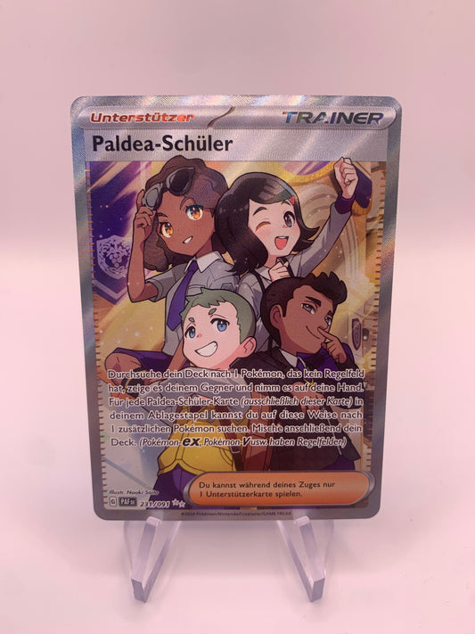 Pokemon Karte Fullart Trainer Paldea-Schüler 231/91 Deutsch