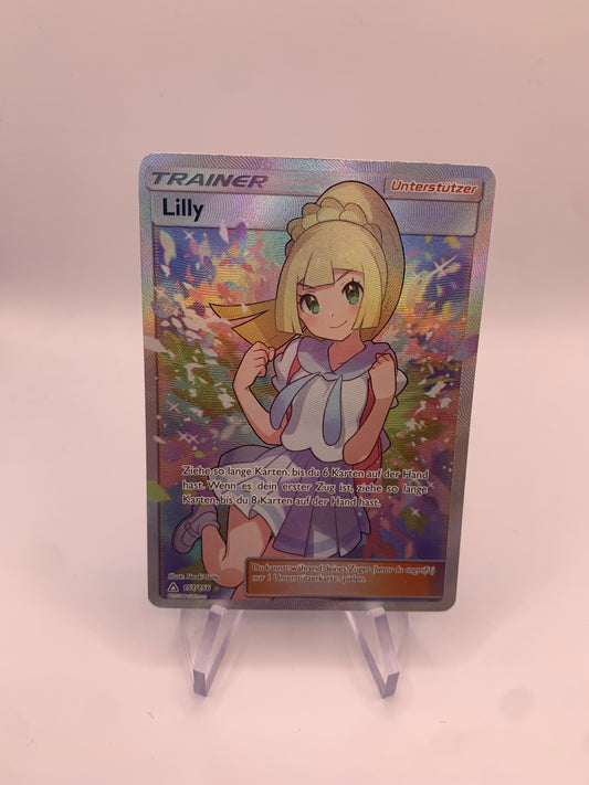 Pokemon Karte Training Fullart Lilly 151/156 Deutsch