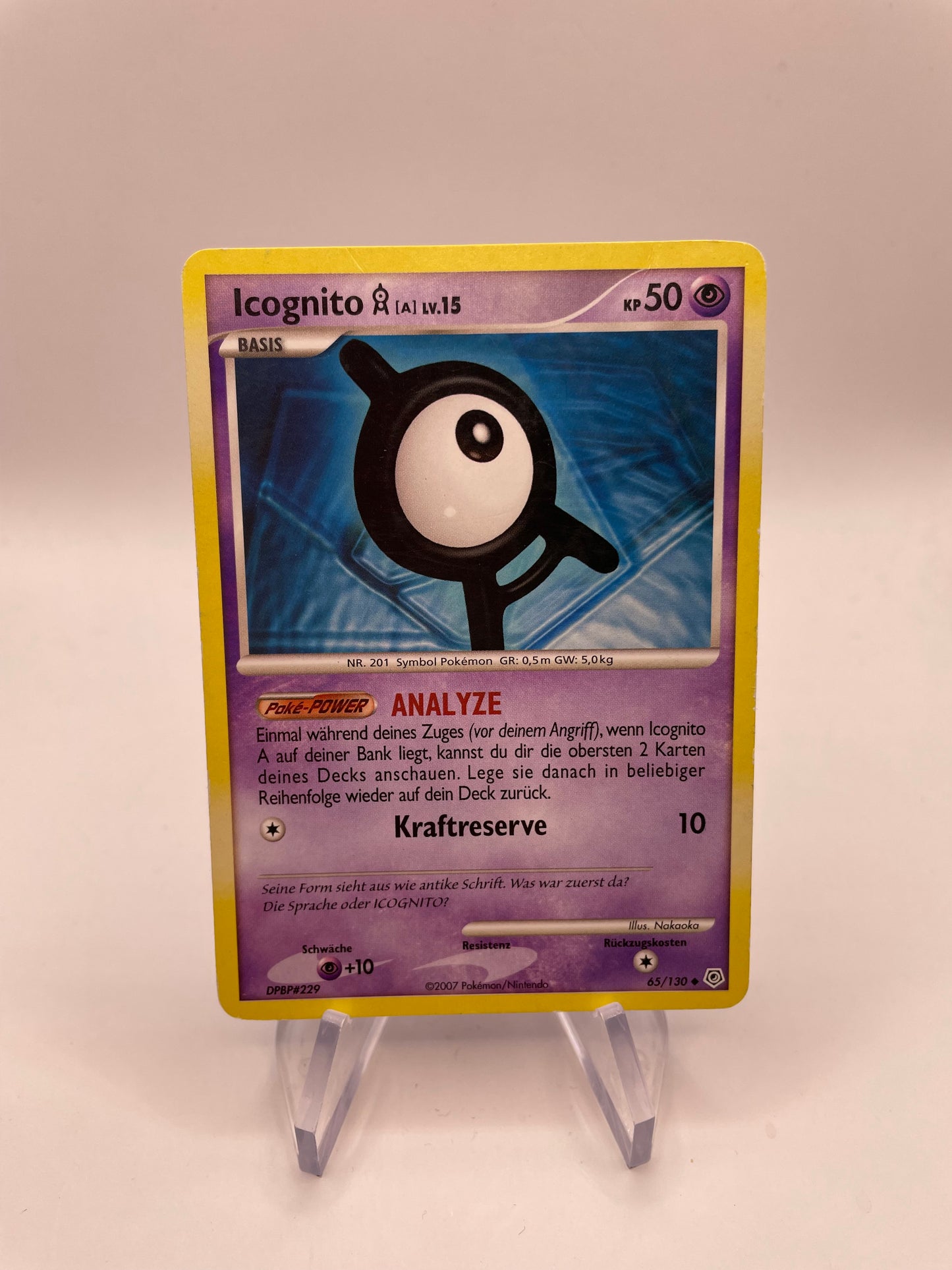 Pokémon Karte Icognito 65/130 Deutsch