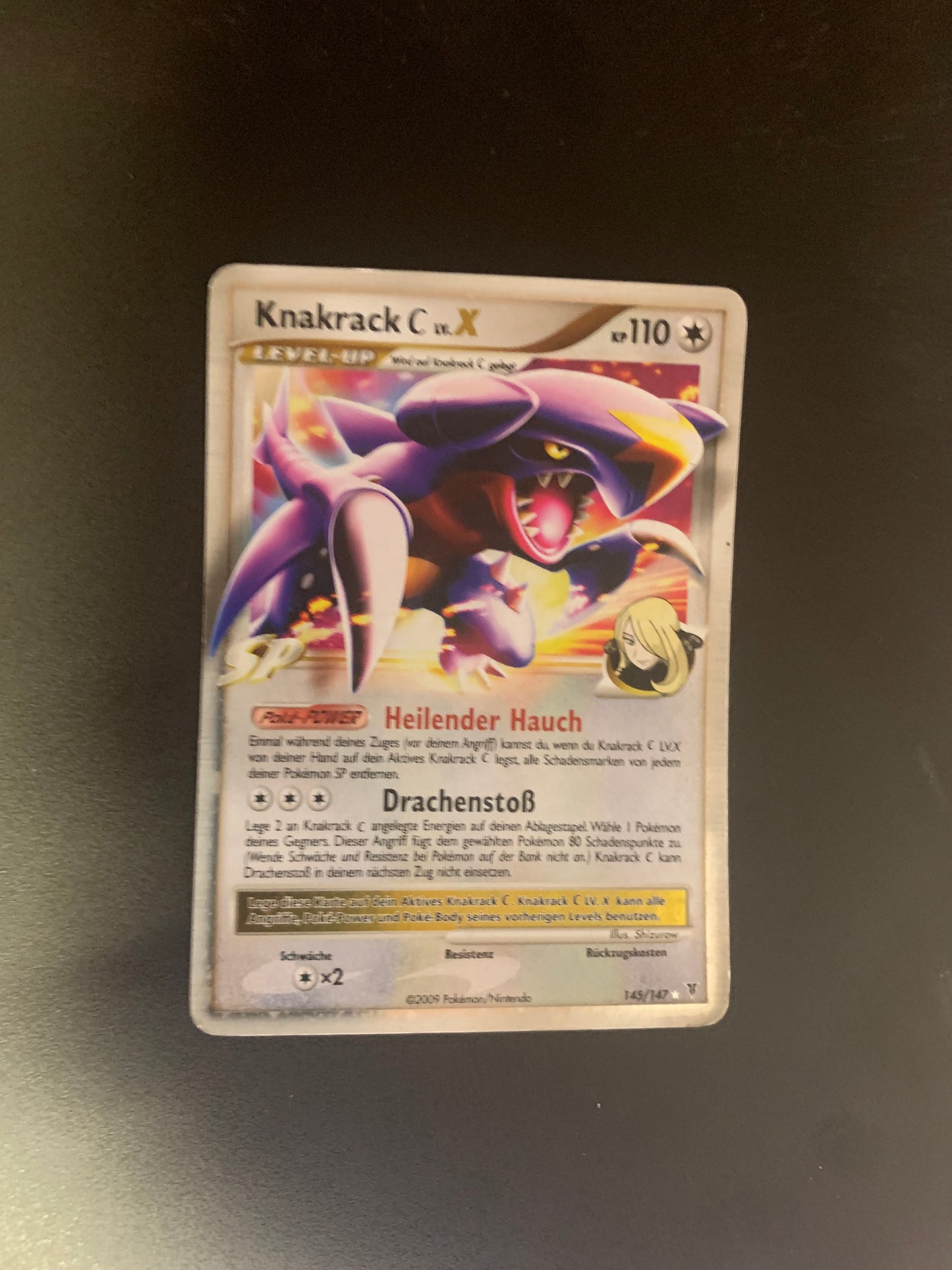 Pokemon Karte Lv.X Knakrack 145/147 Deutsch