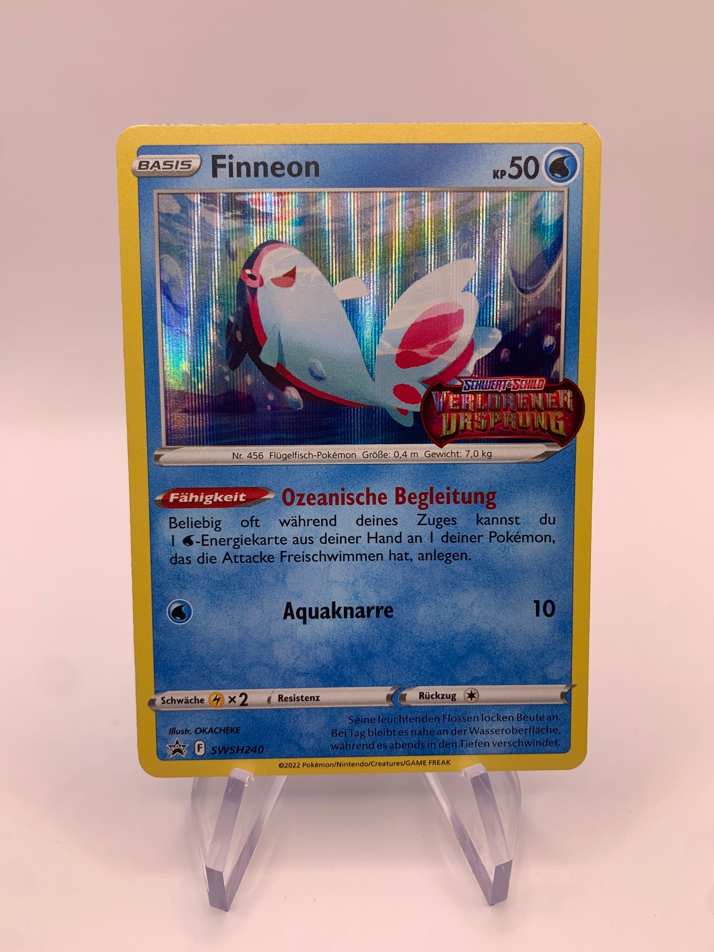 Pokemon Karte Holo Promo Finneon SWSH240