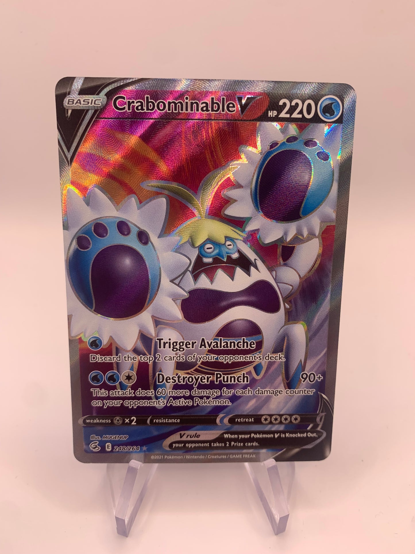 Pokemon Karte V Fullart Krawell 248/264 Englisch