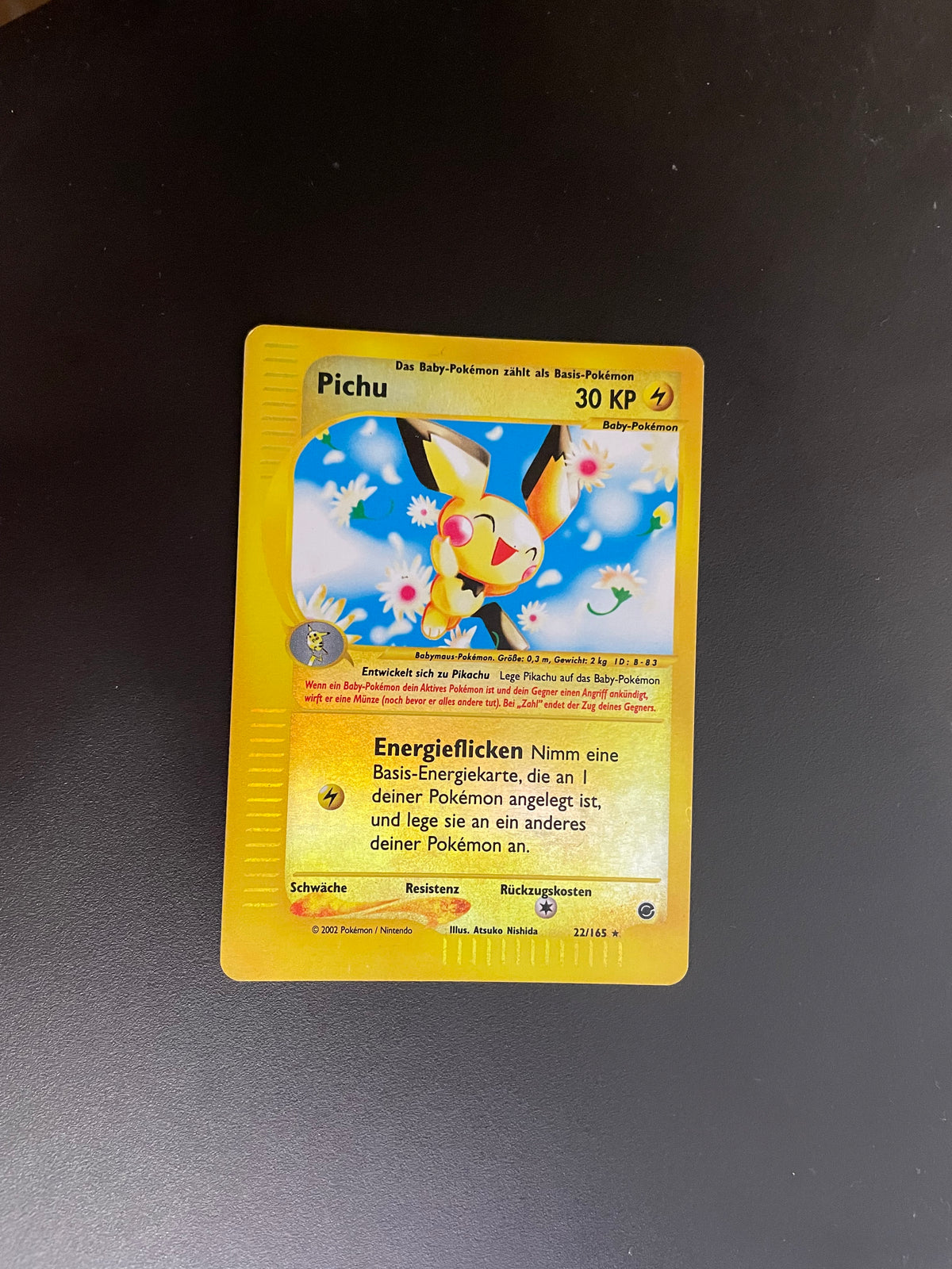Pokémon Karte e-Series Pichu 22/165 Deutsch