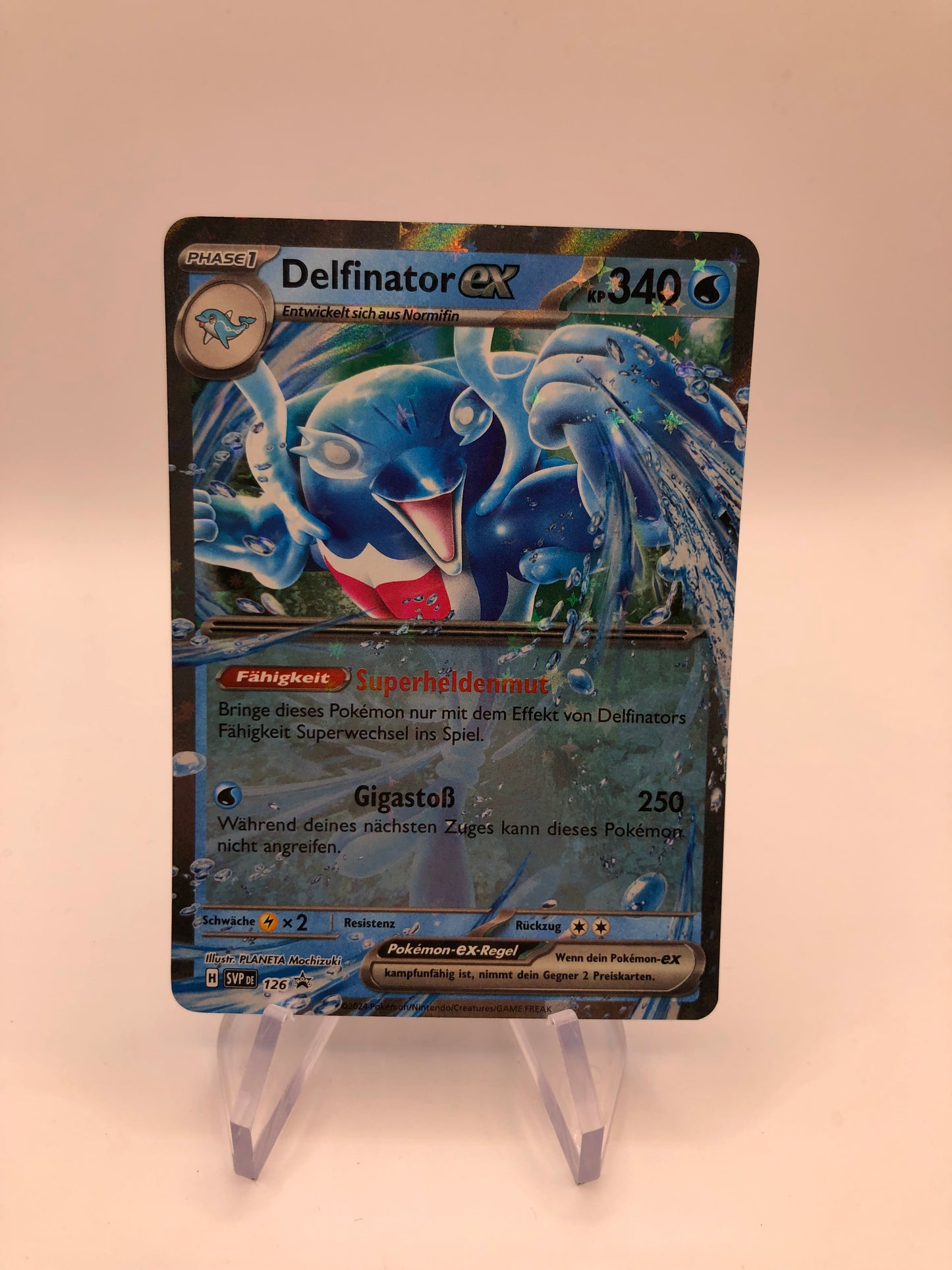 Pokemon Karte Ex promo Delfinator 126 Deutsch