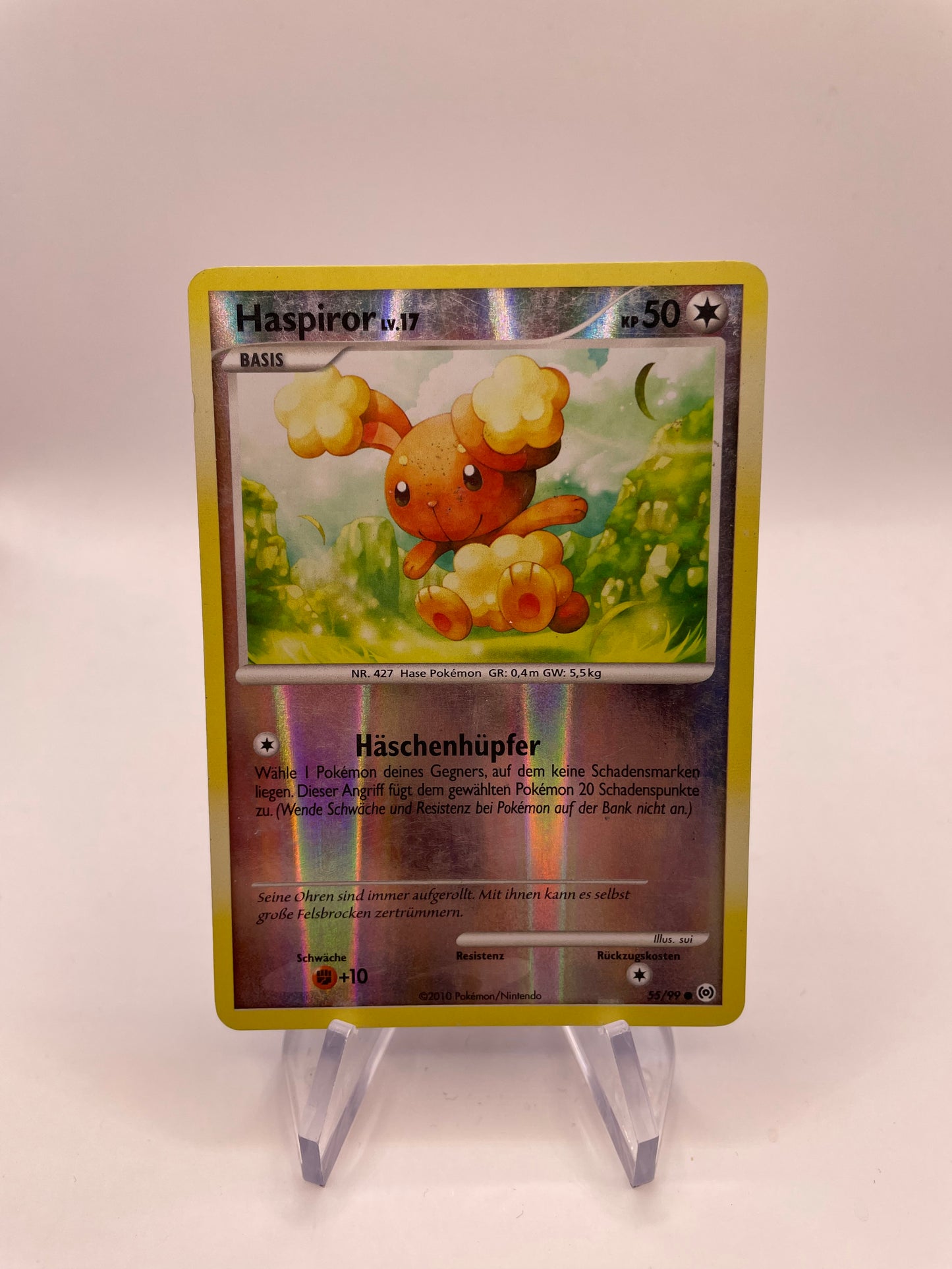 Pokémon Karte Reverse Haspiror 55/99 Deutsch