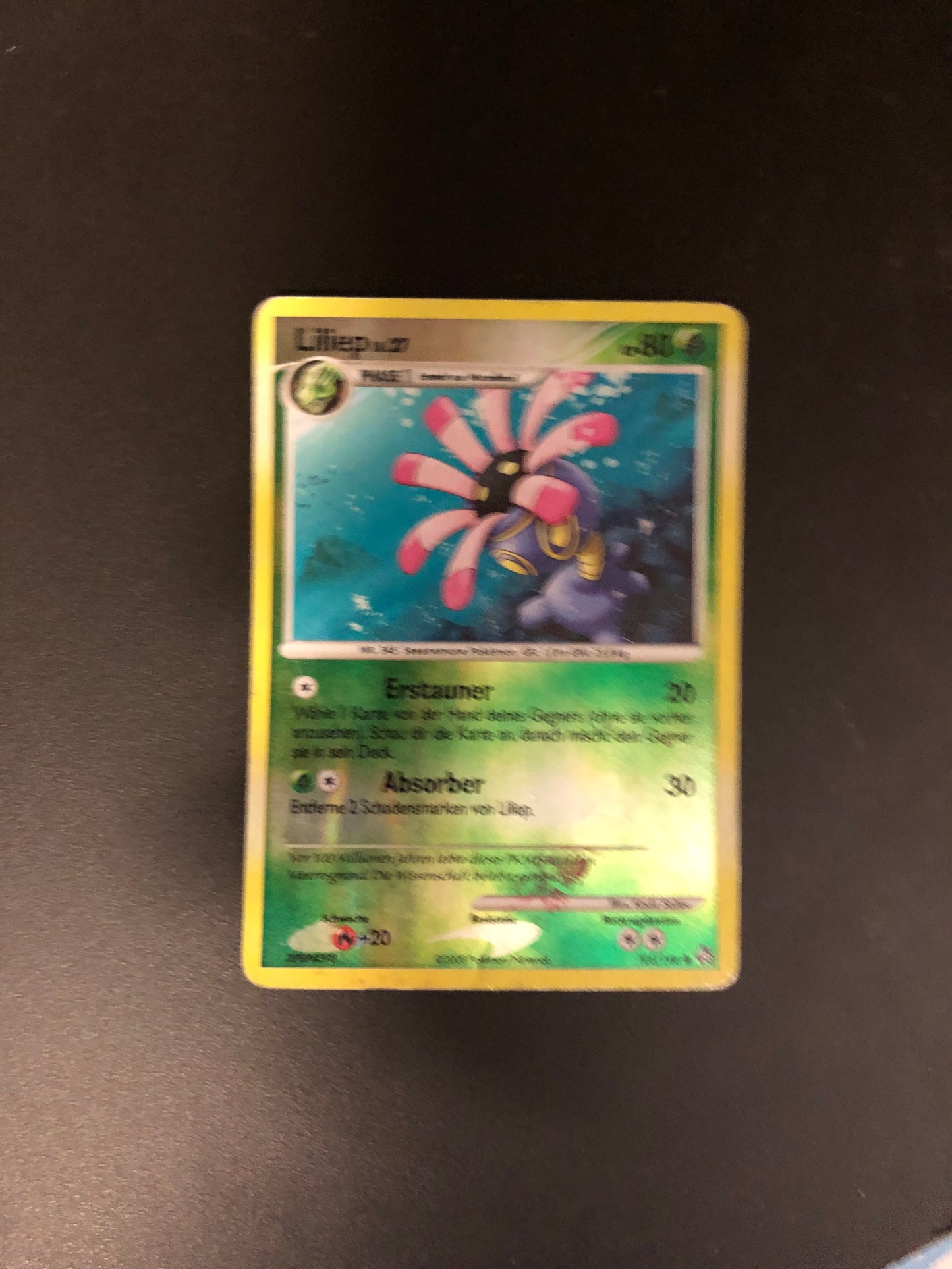 Pokemon Karte Revers Liliep 105/146 Deutsch