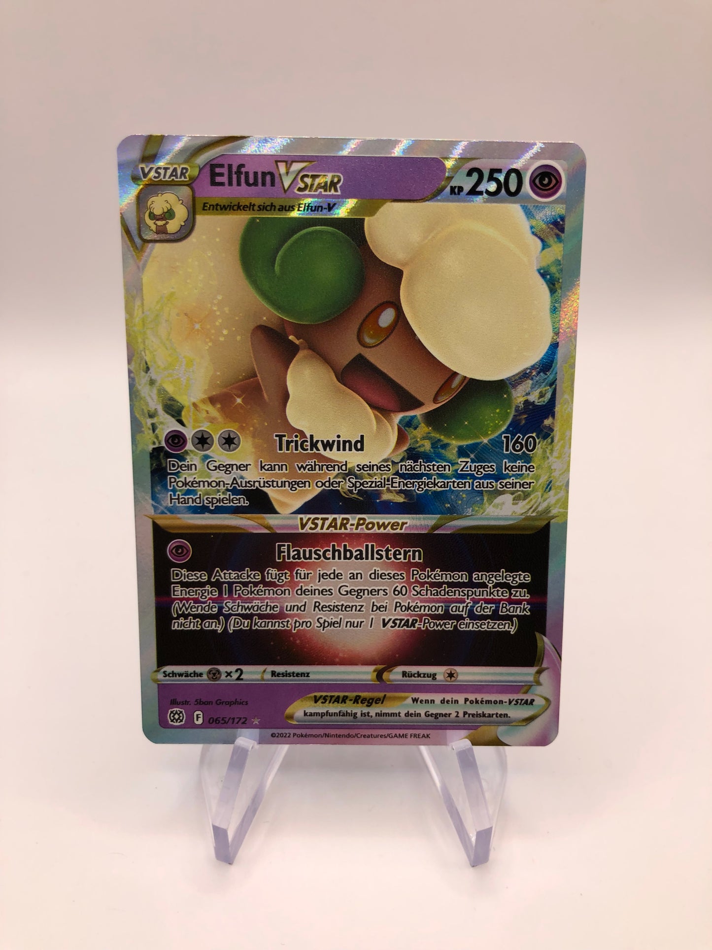 Pokemon Karte Vstar Elfun 65/172 Deutsch