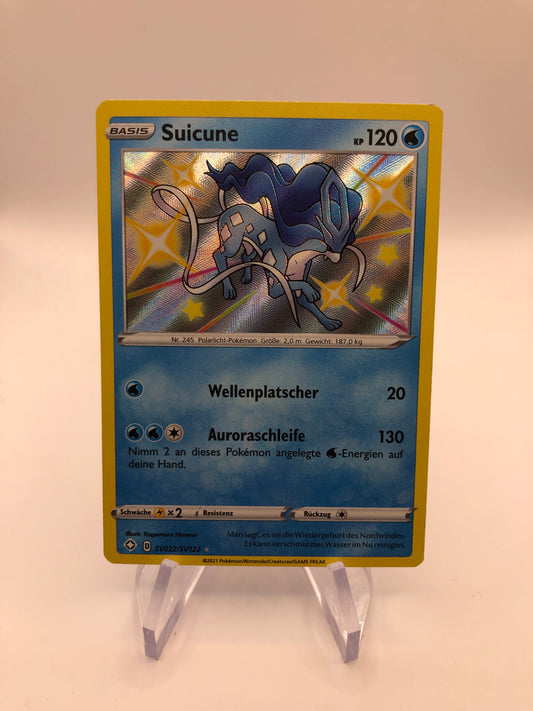 Pokemon Karte Shiny Suicune SV22/SV122 Deutsch
