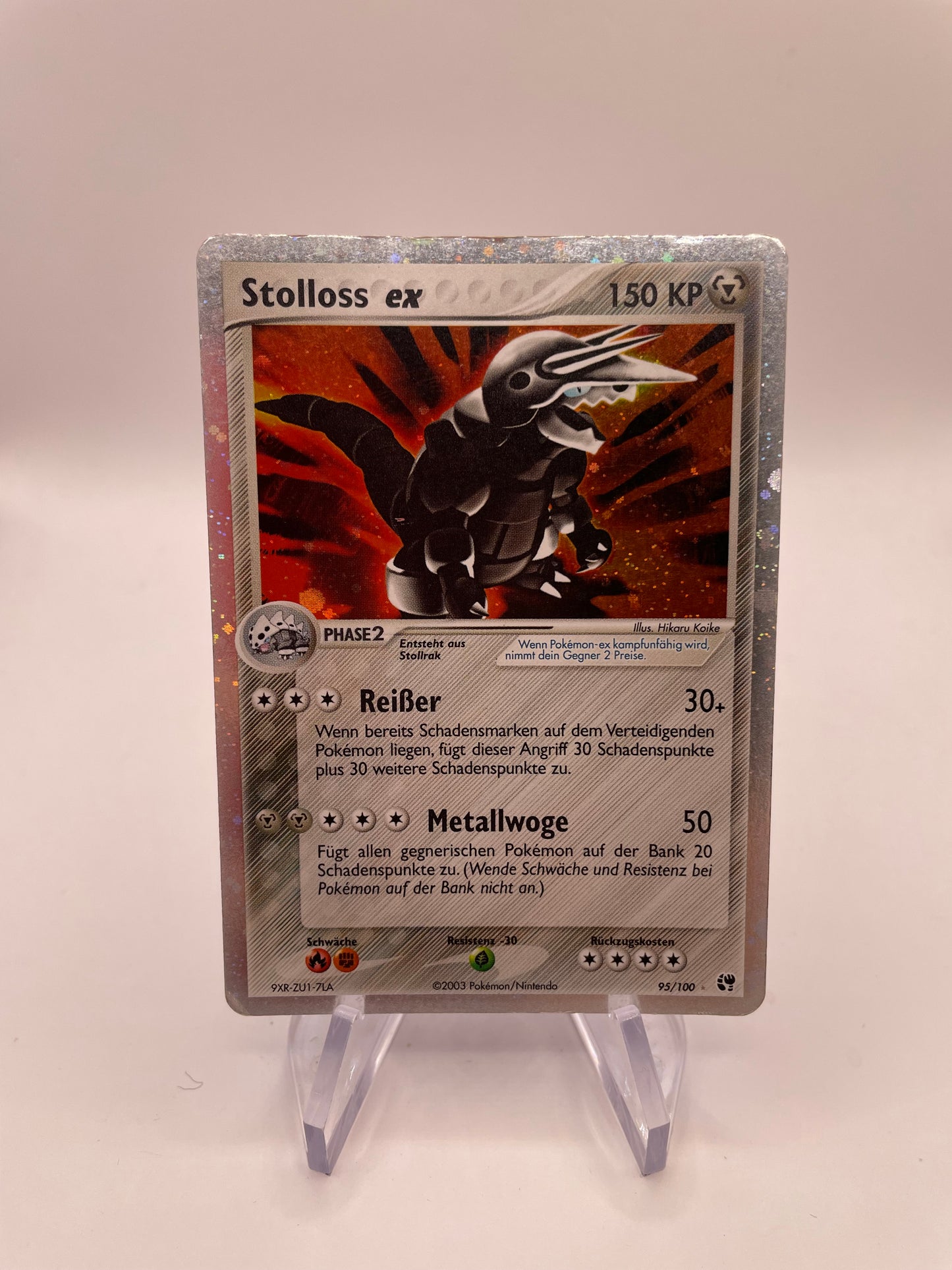Pokemon Karte Ex Stolloss 95/100 Deutsch