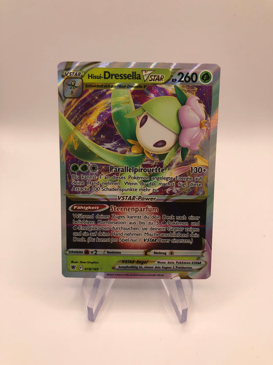 Pokemon Karte Vstar Hisui-Dressella 18/189 Deutsch
