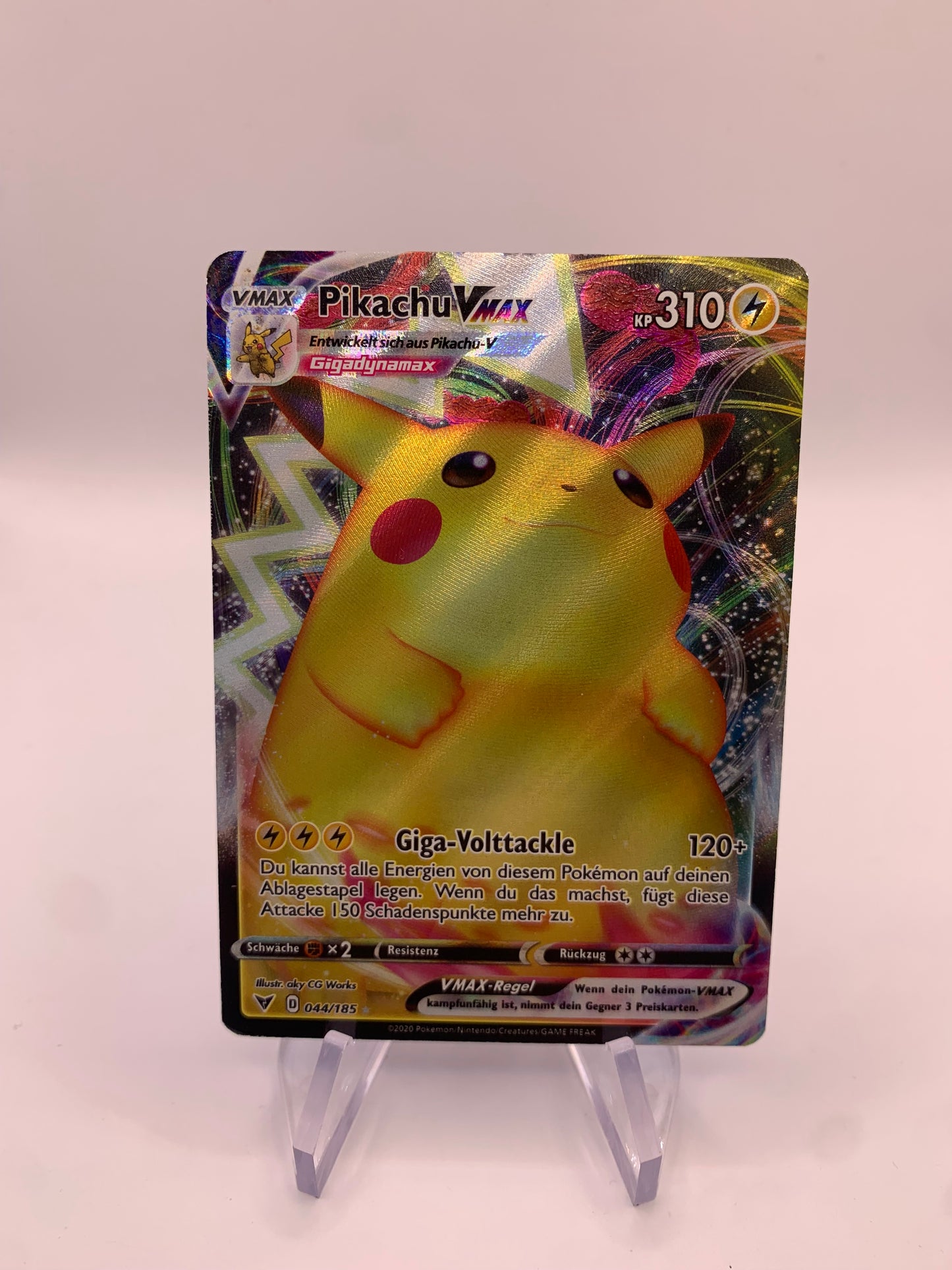 Pokemon Karte Vmax Pikachu 44/185 Deutsch