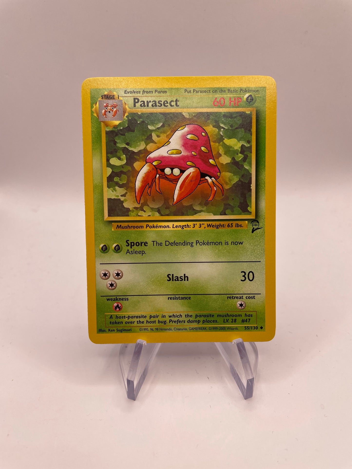 Pokemon Karte Base Set 2 Parasect 55/130 Englisch