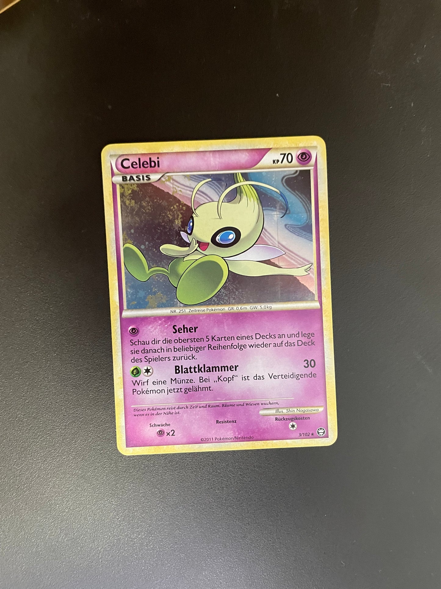 Pokemon Karte Holo Celebi 3/102 Deutsch