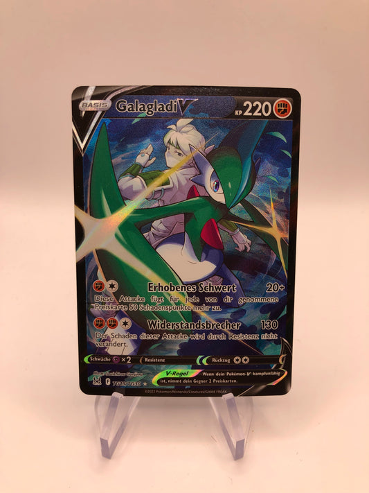 Pokemon Karte V Alt-Art Galagladi TG19/TG30 Deutsch