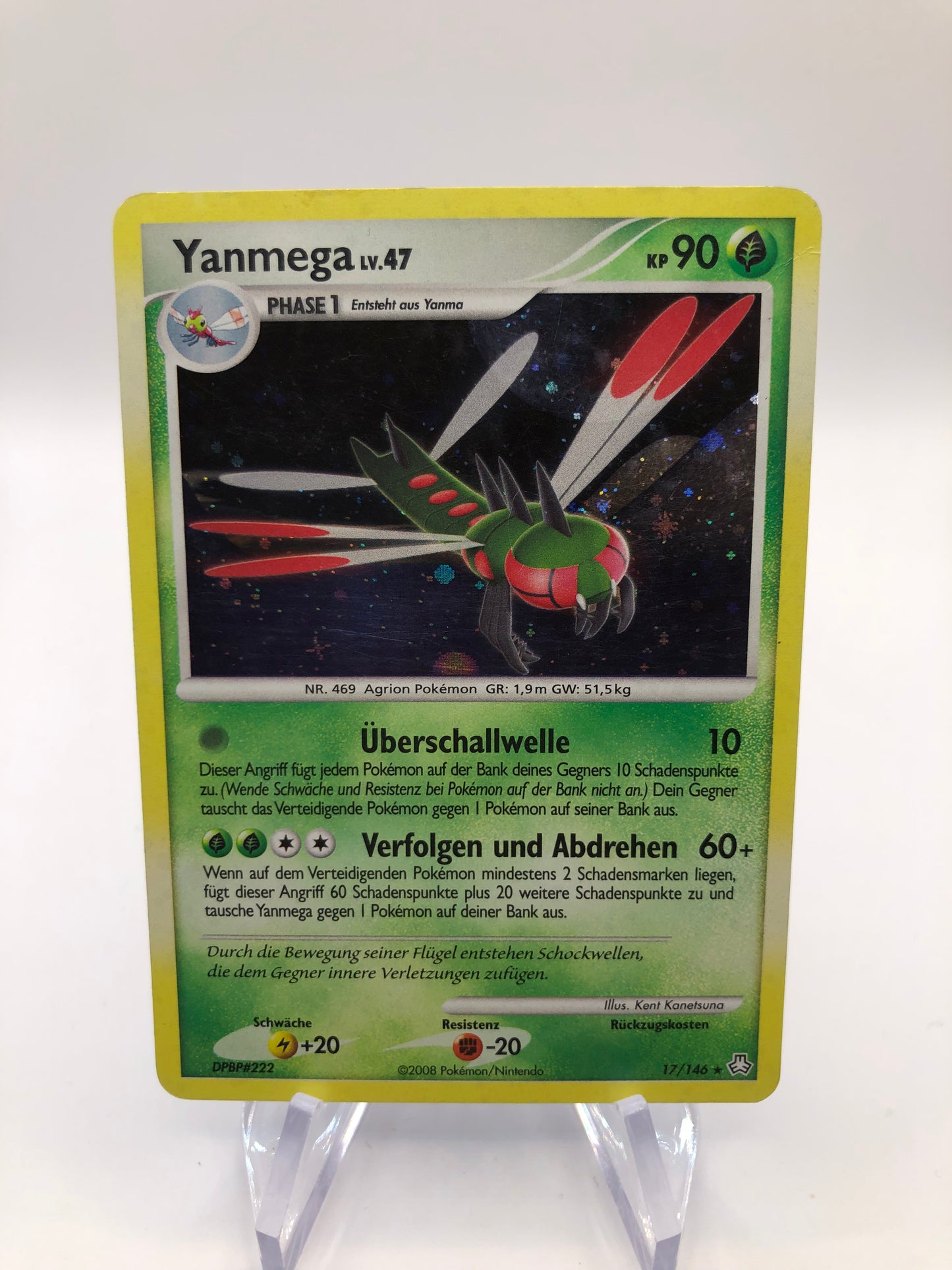 Pokemon Karte Holo Yanmega 17/146 Deutsch